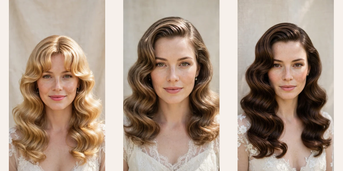 38 retro wave hairstyles for spring weddings with a vintage finish