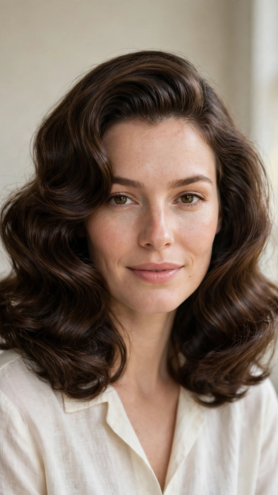 Retro Wave Hairstyles For Ss27 With Old Hollywood Soft Waves With A Polished Blowout, Blunt Ends With Soft Layers And A Fresh Salon Shine
