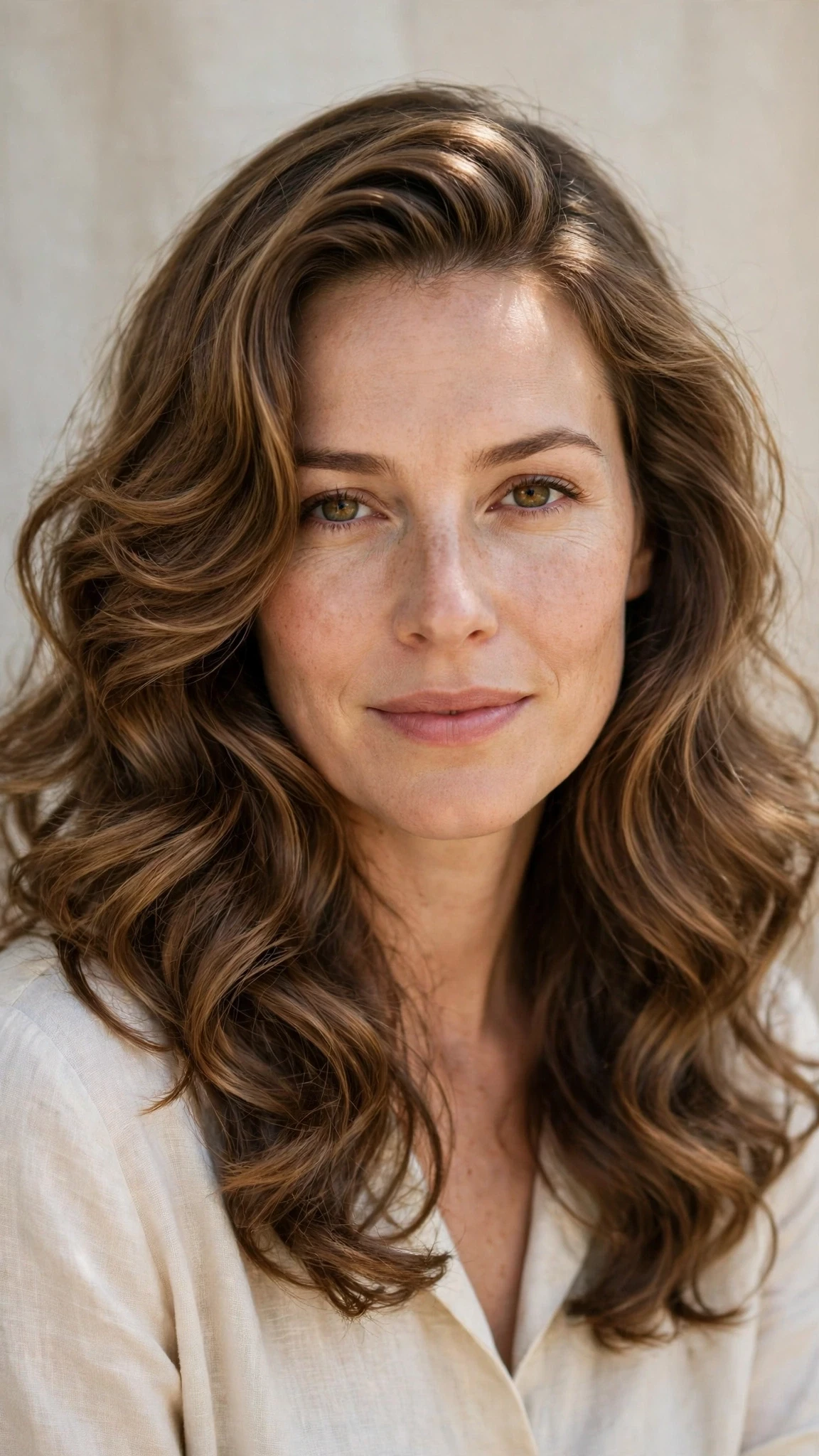 Retro Waves Hairstyles For Long Hair With Loose Glamorous Curls With A Relaxed Lived-In Wave, Long Soft Layers And A Glossy Shine Finish