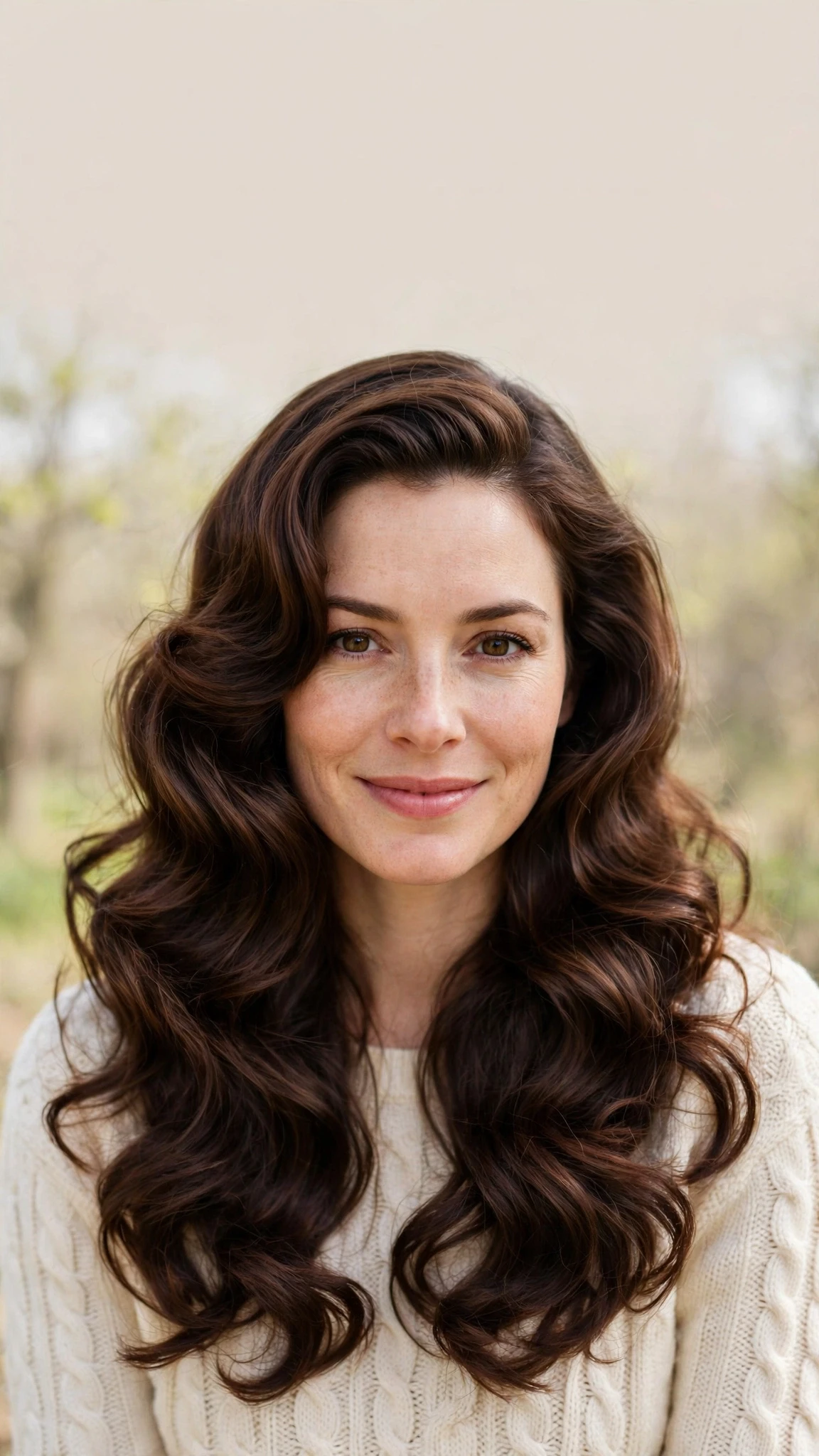 Retro Waves Hairstyles For Long Hair With Loose Glamorous Curls With Soft Waves, A Layered Shape That Moves And Rich Chocolate Depth