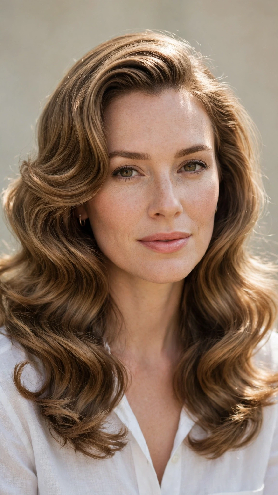 Retro Waves Hairstyles For Long Hair With Loose Glamorous Curls With Soft Waves, Feathered Ends And A Glossy Shine Finish
