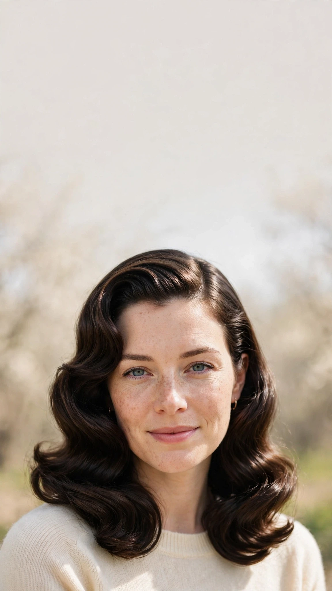 Retro Waves Hairstyles For Spring Evenings With A Deep Side Part With Silky Smooth Strands, Feathered Ends And A Glossy Shine Finish