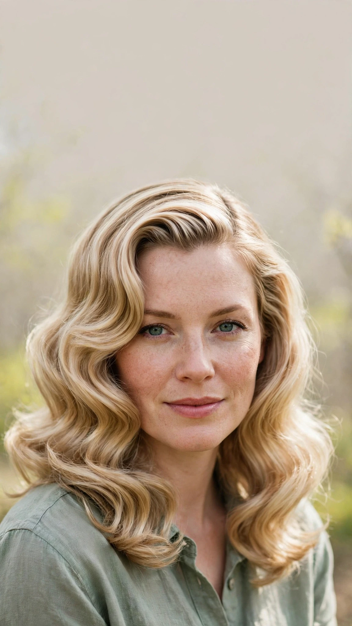 Retro Waves Hairstyles For Spring Evenings With A Deep Side Part With Silky Smooth Strands, A Layered Shape That Moves And Delicate Blonde Dimension
