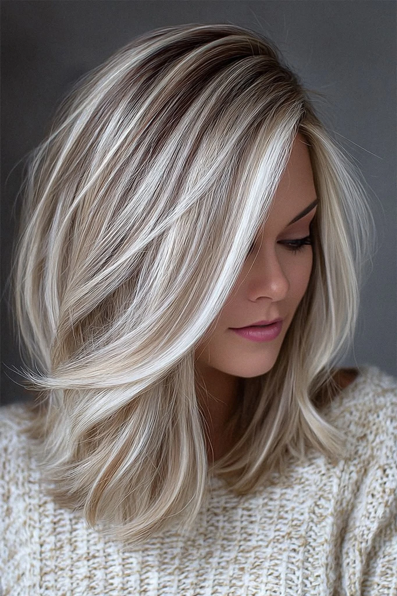 Side-Sweep Valentine Hair With A Deep Side Part
