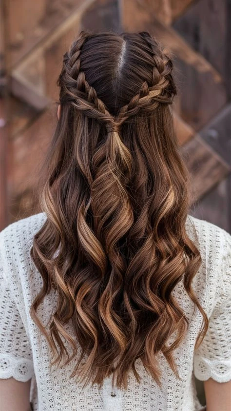 33 Romantic Valentine Waves Hairstyles For Long Hair With Layered Movement That Are Soft, Romantic and Glossy 6 Long Layered Romantic Waves With A Centre Part