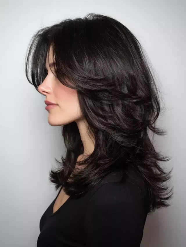 33 Romantic Valentine Waves Hairstyles For Long Hair With Layered Movement That Are Soft, Romantic and Glossy 25 Romantic Long Layers With A Side Sweep