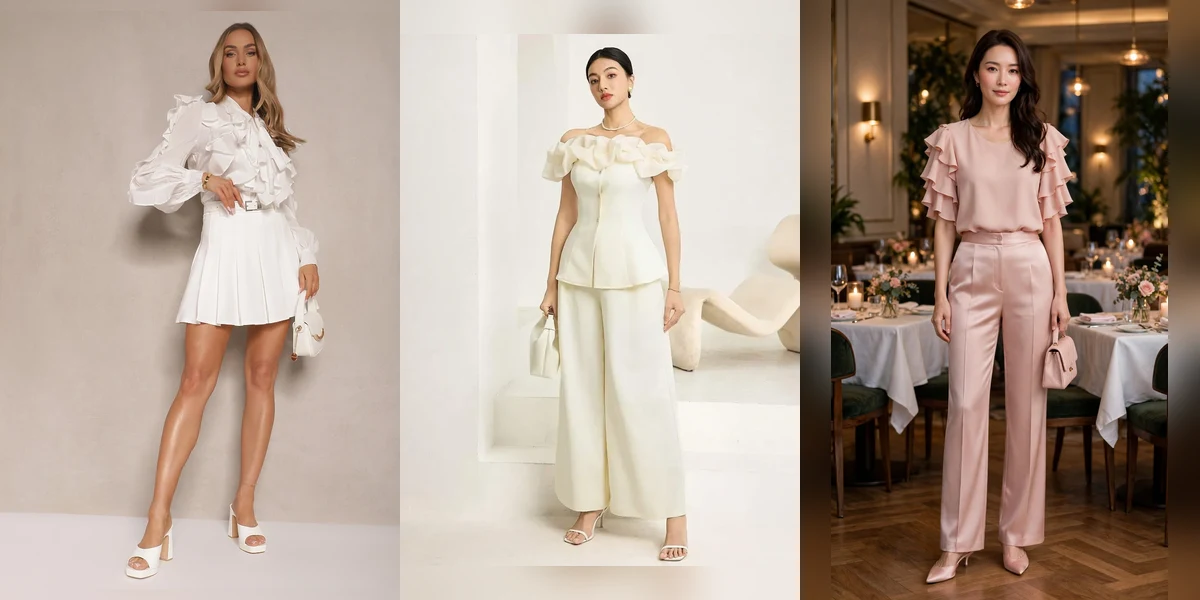 30 Ruffle Sleeve Top Outfits for Romantic Evenings That Are Chic, Romantic and Easy to Wear