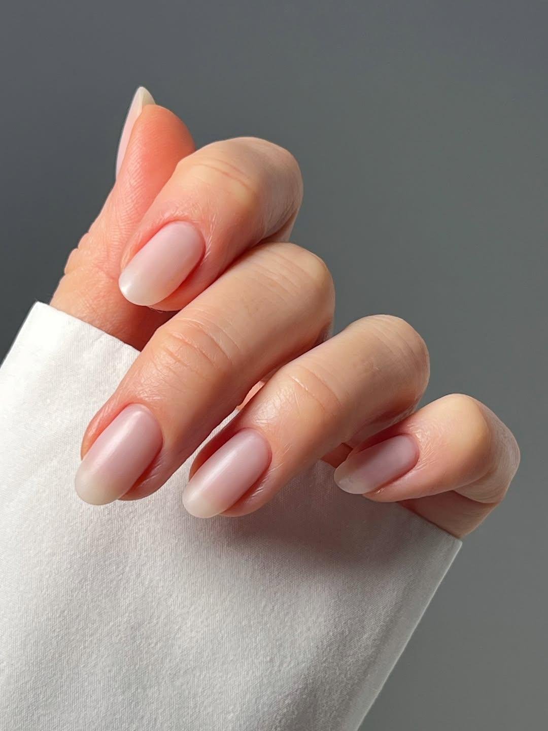 Matte Soft Pink Square Nails for January Office Looks