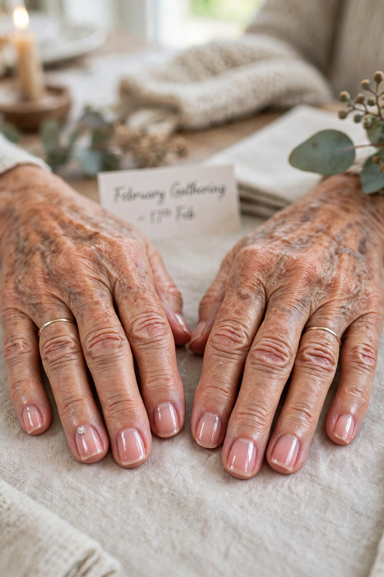 Sheer Pink Sheer Pink Lip Gloss Short Nails in Short Square Shape with a Tiny Crystal on the Ring Finger