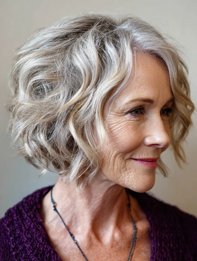 25 Short Winter Wave Hairstyles For Women Over 60 With Textured Ends That Are Chic, Soft and Flattering 26 Short Tousled Waves With Airy Movement
