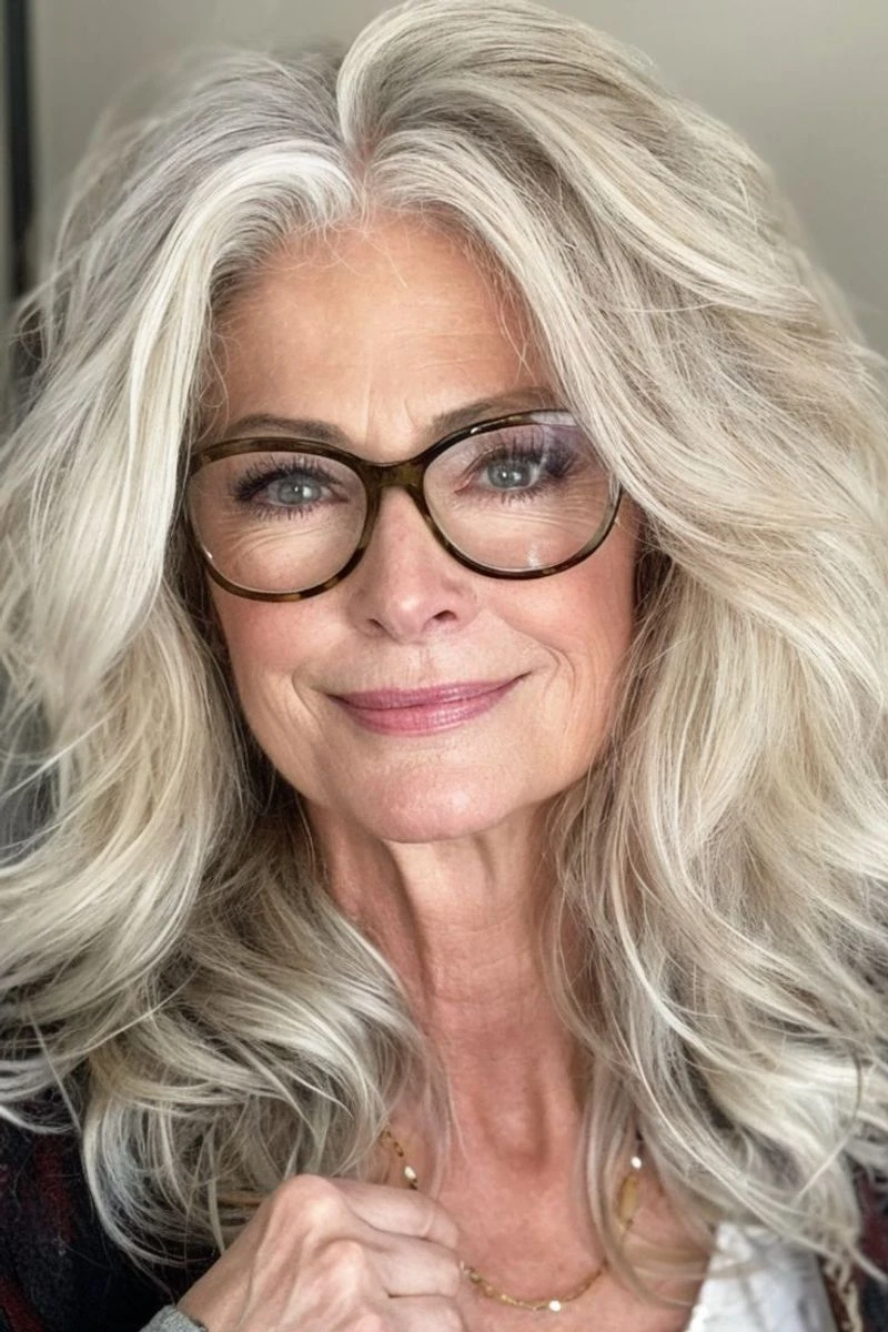38 Sleek Winter Blowout Hairstyles for Women Over 50 With a Side Part That Are Chic, Polished and Easy to Wear 31 Sleek Side Part for Women With Glasses