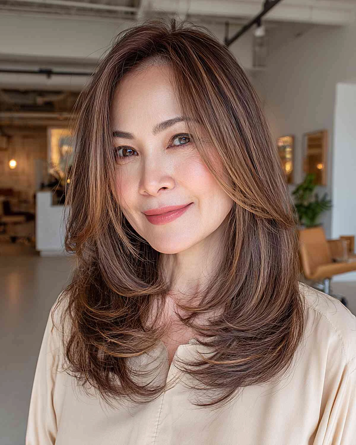 38 Sleek Winter Blowout Hairstyles for Women Over 50 With a Side Part That Are Chic, Polished and Easy to Wear 39 Sleek Side Part for Work Events