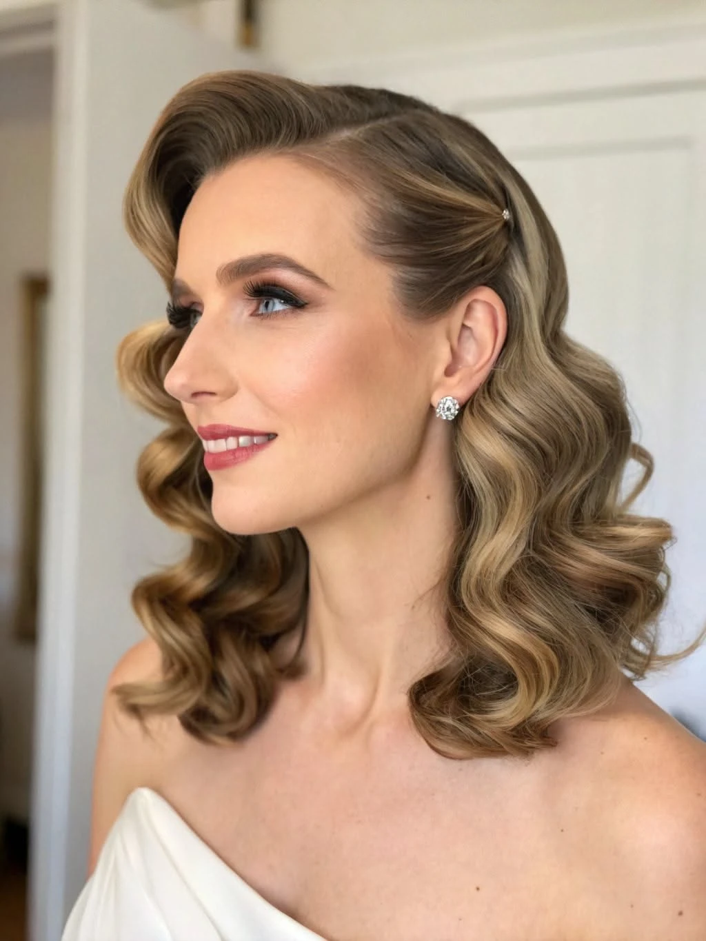 25 Soft Romantic Wave Hairstyles For Valentine Dinner With Loose Curls That Are Soft, Romantic and Glossy 2 Romantic Dinner Waves With A Glossy Finish