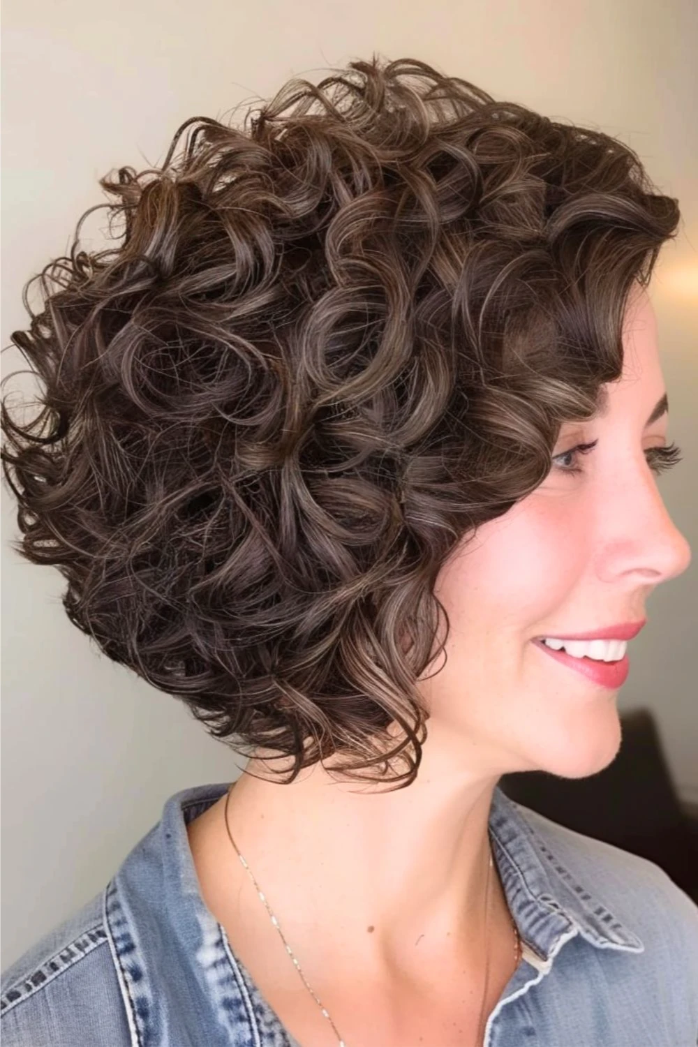 Soft Short Curls With A Glossy Shine