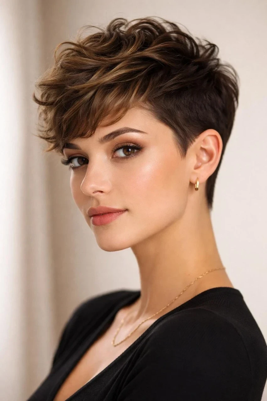 Chic Short Valentine Hair With Gentle Volume