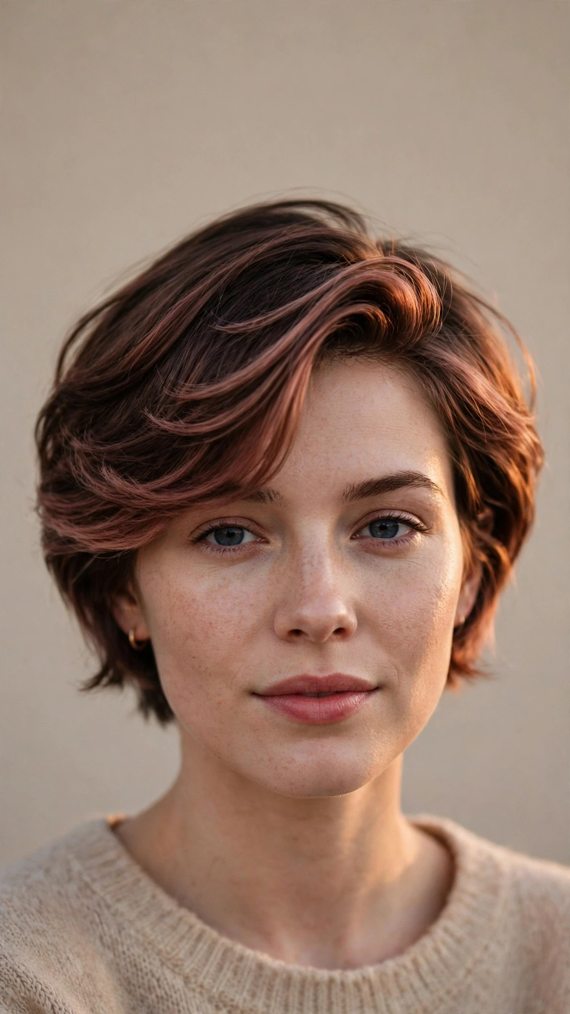 Chic Short Valentine Hair With A Romantic Sweep