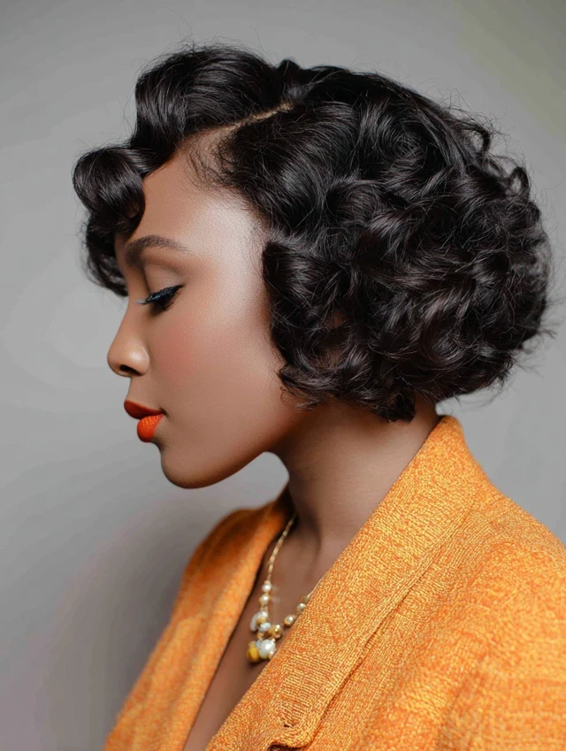 Chic Short Valentine Hair With Soft Curls