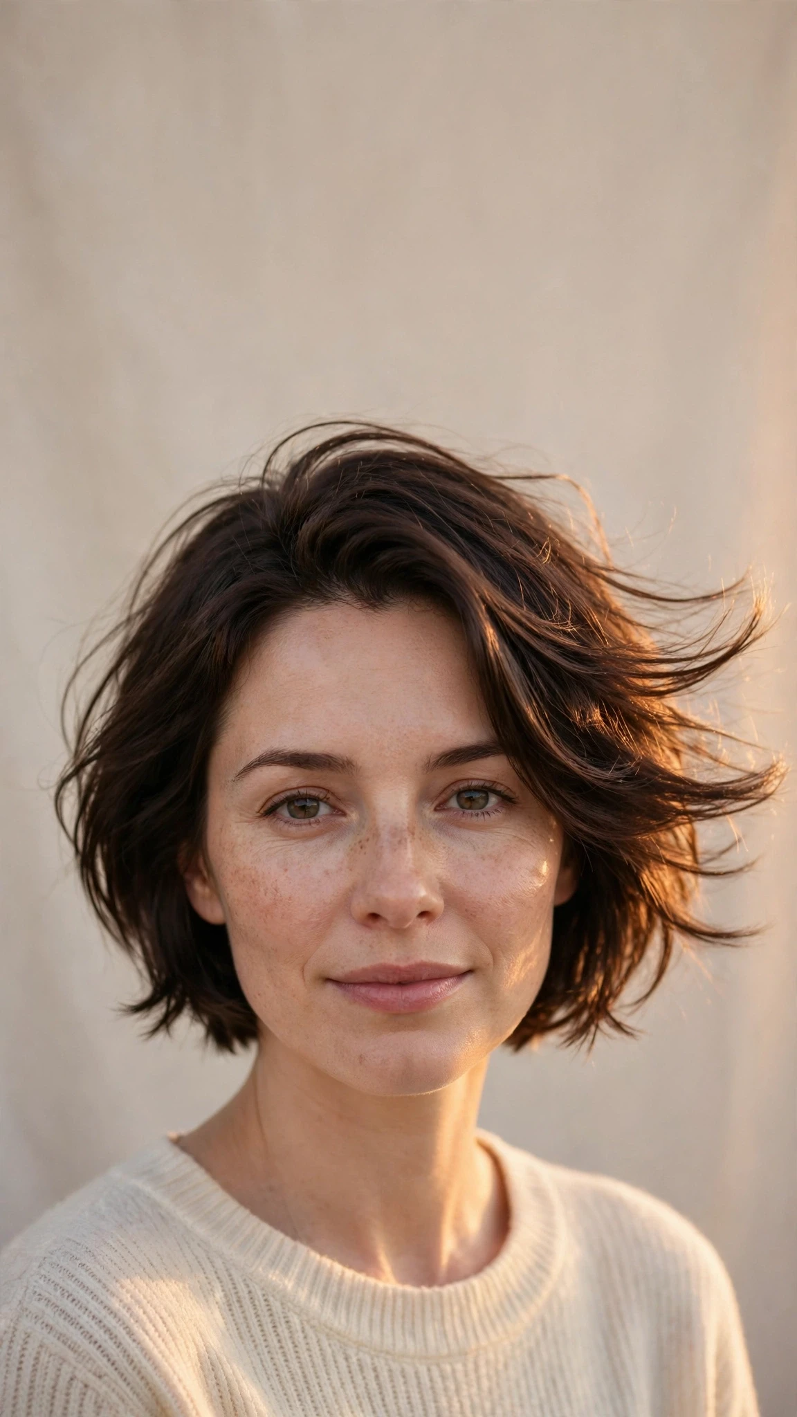 Gentle Short Movement With A Glossy Shine
