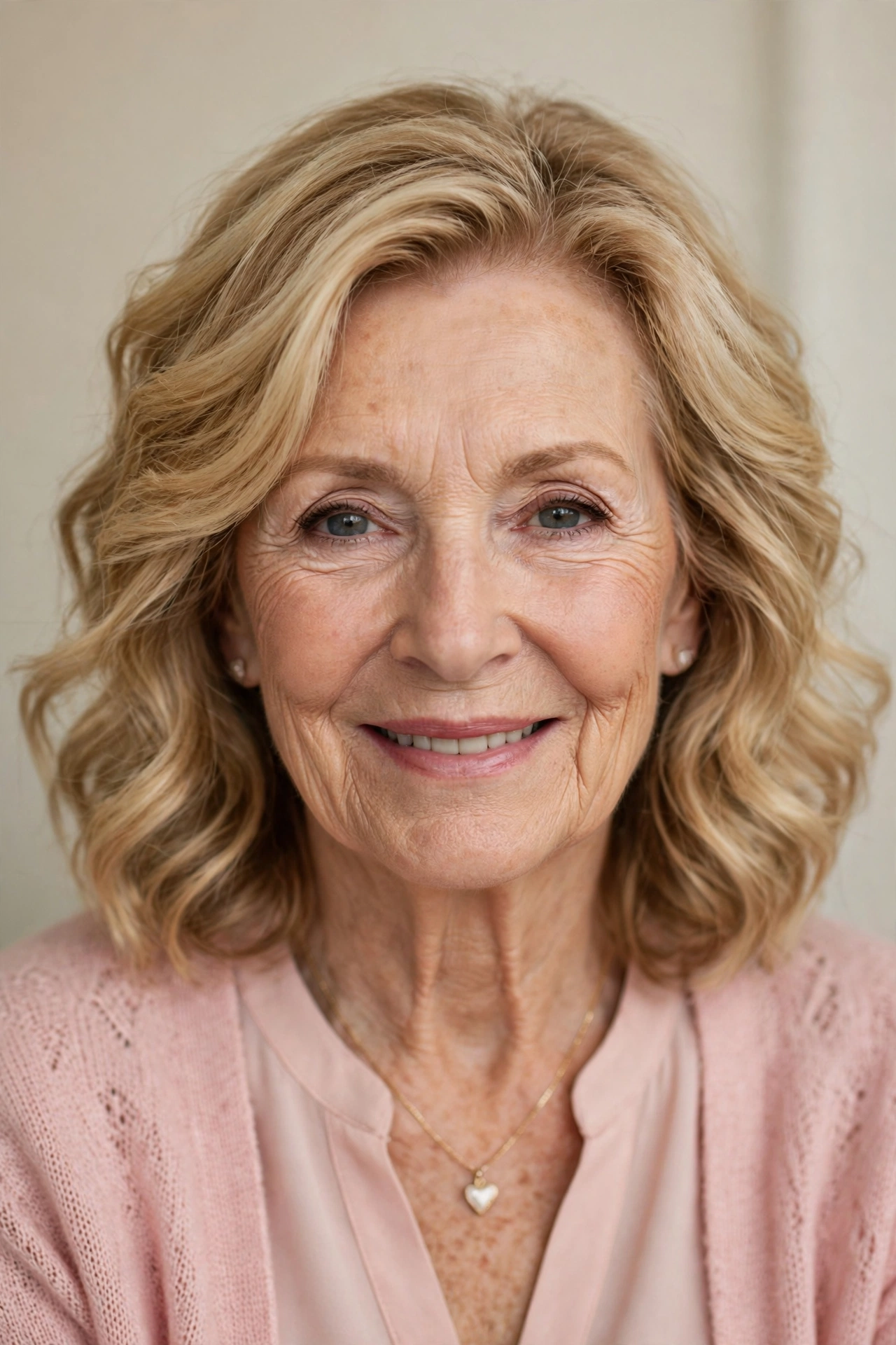 easy soft waves with rollers in honey blonde with quick styling