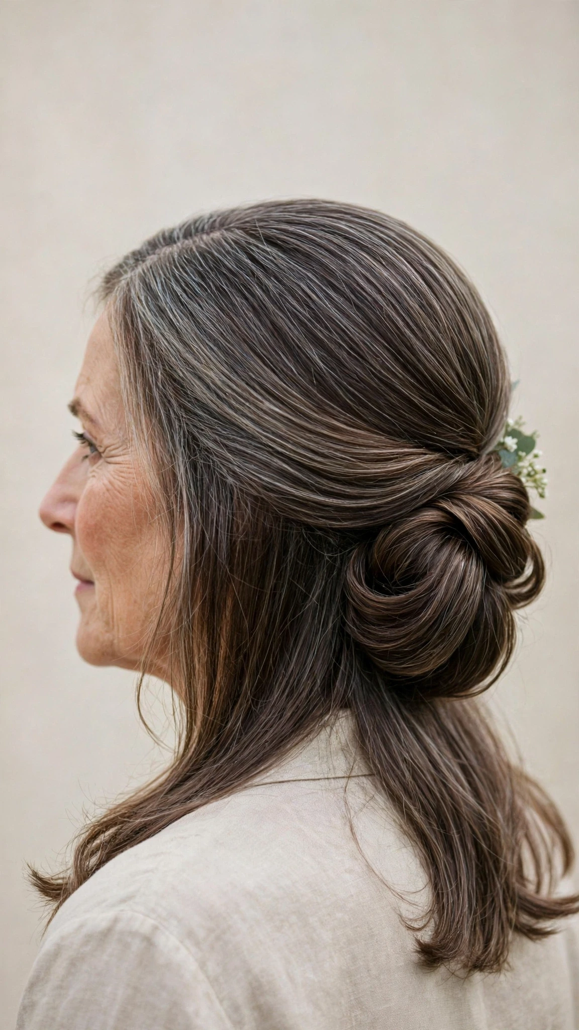 Spring Chignon Hairstyles For Spring Weddings With Smooth Glossy Lengths, Feathered Ends And A Fresh Salon Shine