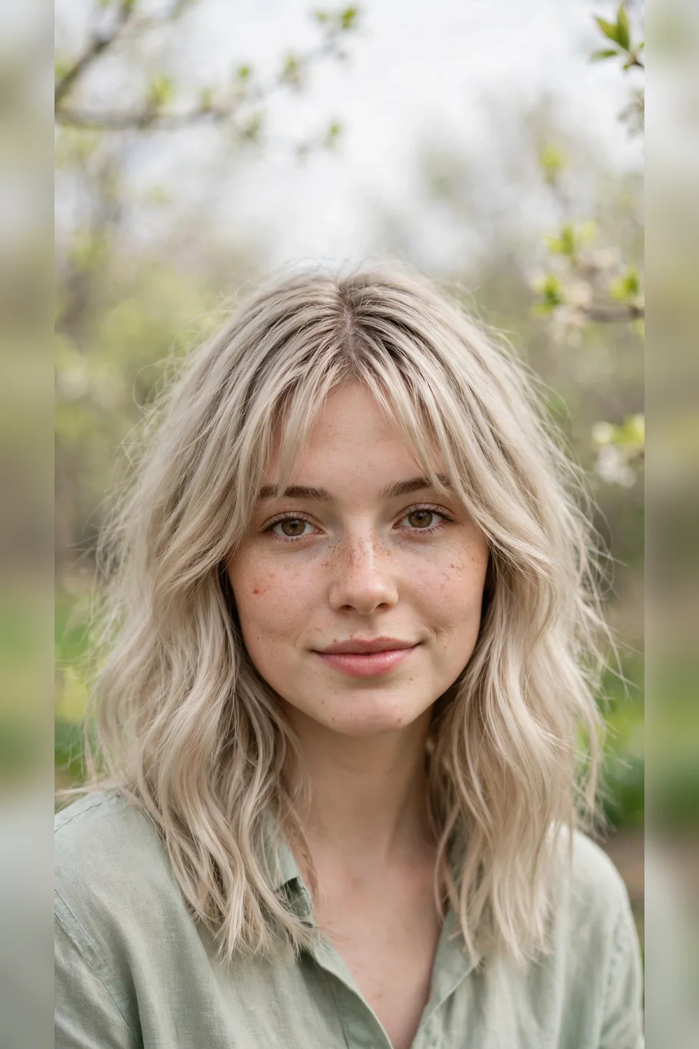 Spring Curtain Bang Hairstyles With a Wash-and-Go Shape