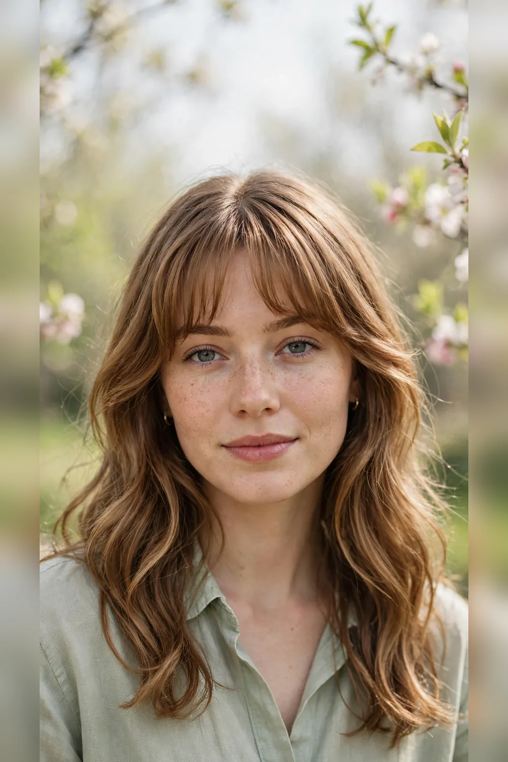 Spring Curtain Bang Hairstyles With a Long Front