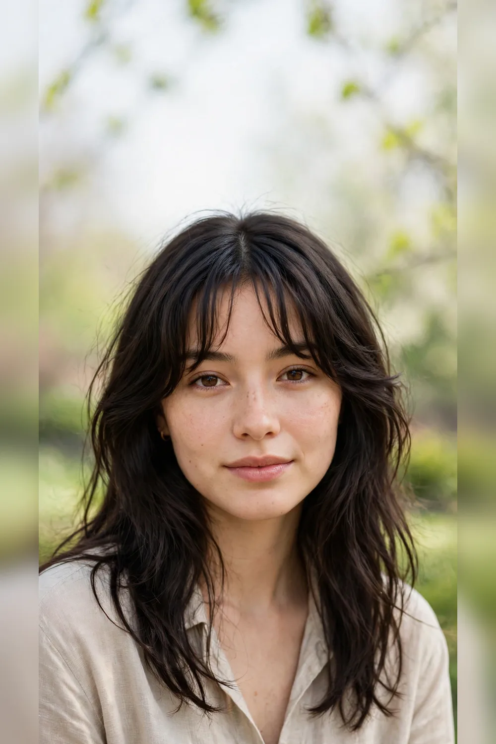 Spring Curtain Bang Hairstyles With a Modern Edge