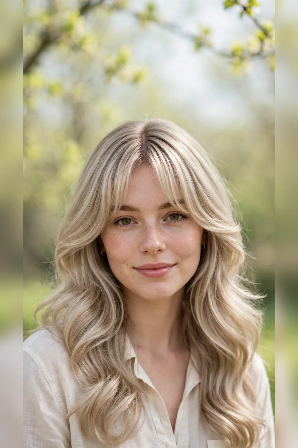 Spring Curtain Bang Hairstyles With a Polished Blowout