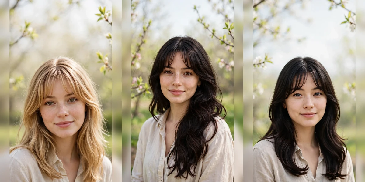 30 Spring Curtain Bang Hairstyles for Women in Their 20s with Fine Hair and Movement That Feel Fresh, Flattering and Easy to Wear