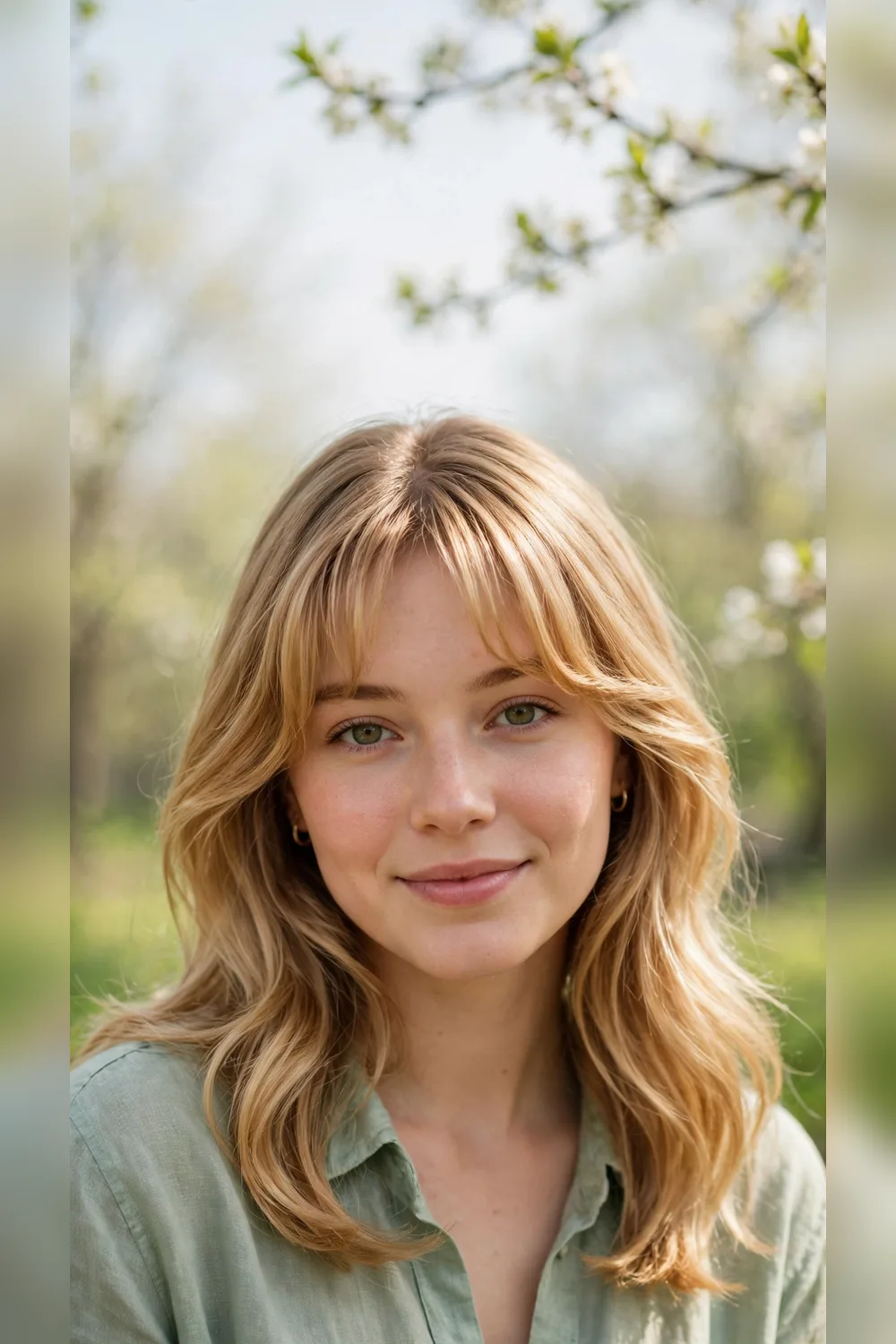 50 Spring Curtain Bang Hairstyles for Women in Their 20s with Long Layers That Feel Fresh, Flattering and Easy to Wear 4 Spring Curtain Bang Hairstyles With a Glossy Shine