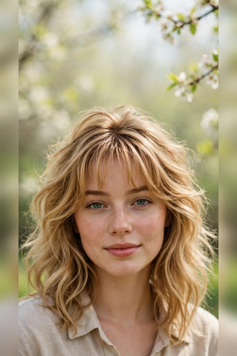 50 Spring Curtain Bang Hairstyles for Women in Their 20s with Long Layers That Feel Fresh, Flattering and Easy to Wear 16 Spring Curtain Bang Hairstyles With a Textured Crown