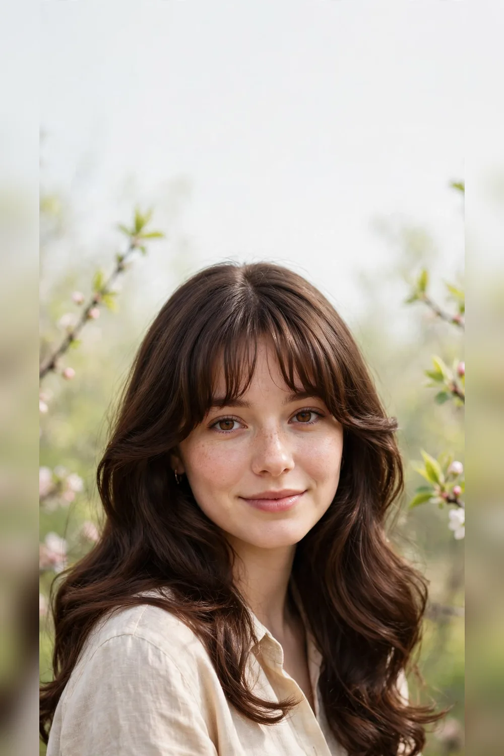 50 Spring Curtain Bang Hairstyles for Women in Their 20s with Long Layers That Feel Fresh, Flattering and Easy to Wear 46 Spring Curtain Bang Hairstyles With a Blow-Dry Shape