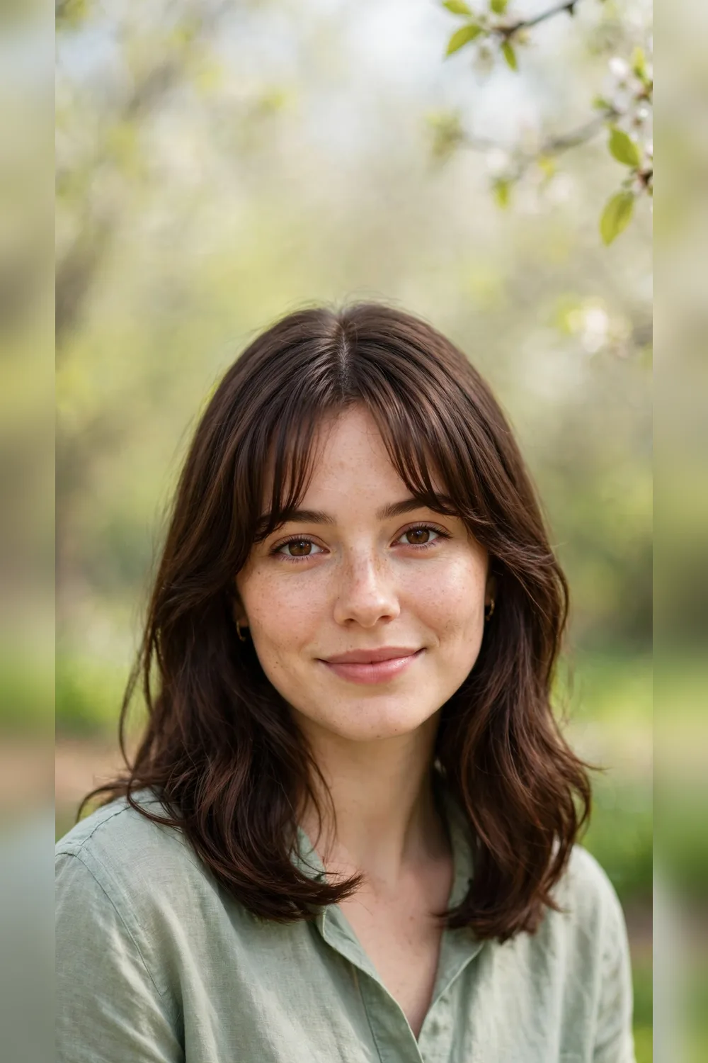 Spring Curtain Bangs With Inward Flicks