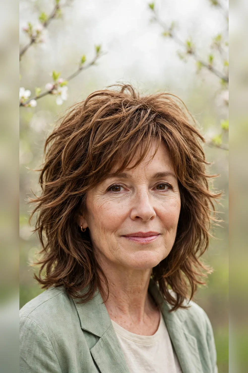 40 Spring Layered Haircuts for Women Over 50 with Curly Hair and Soft Shape That Feel Fresh, Flattering and Easy to Wear 27 Spring Layered Haircuts With Choppy Texture