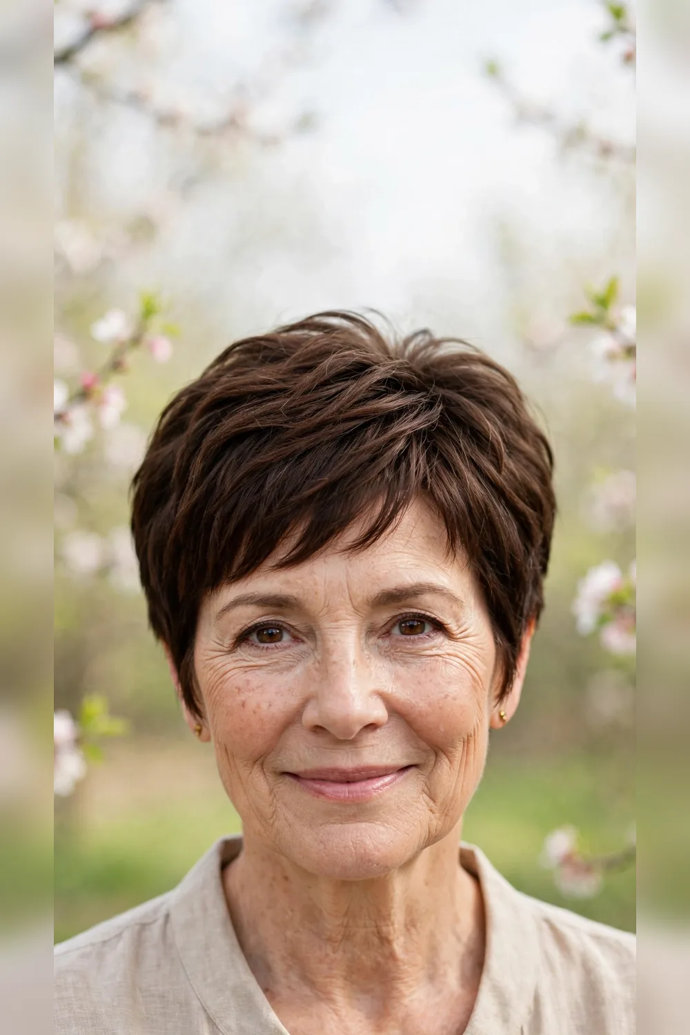 Spring Layered Haircuts With a Pixie Crop