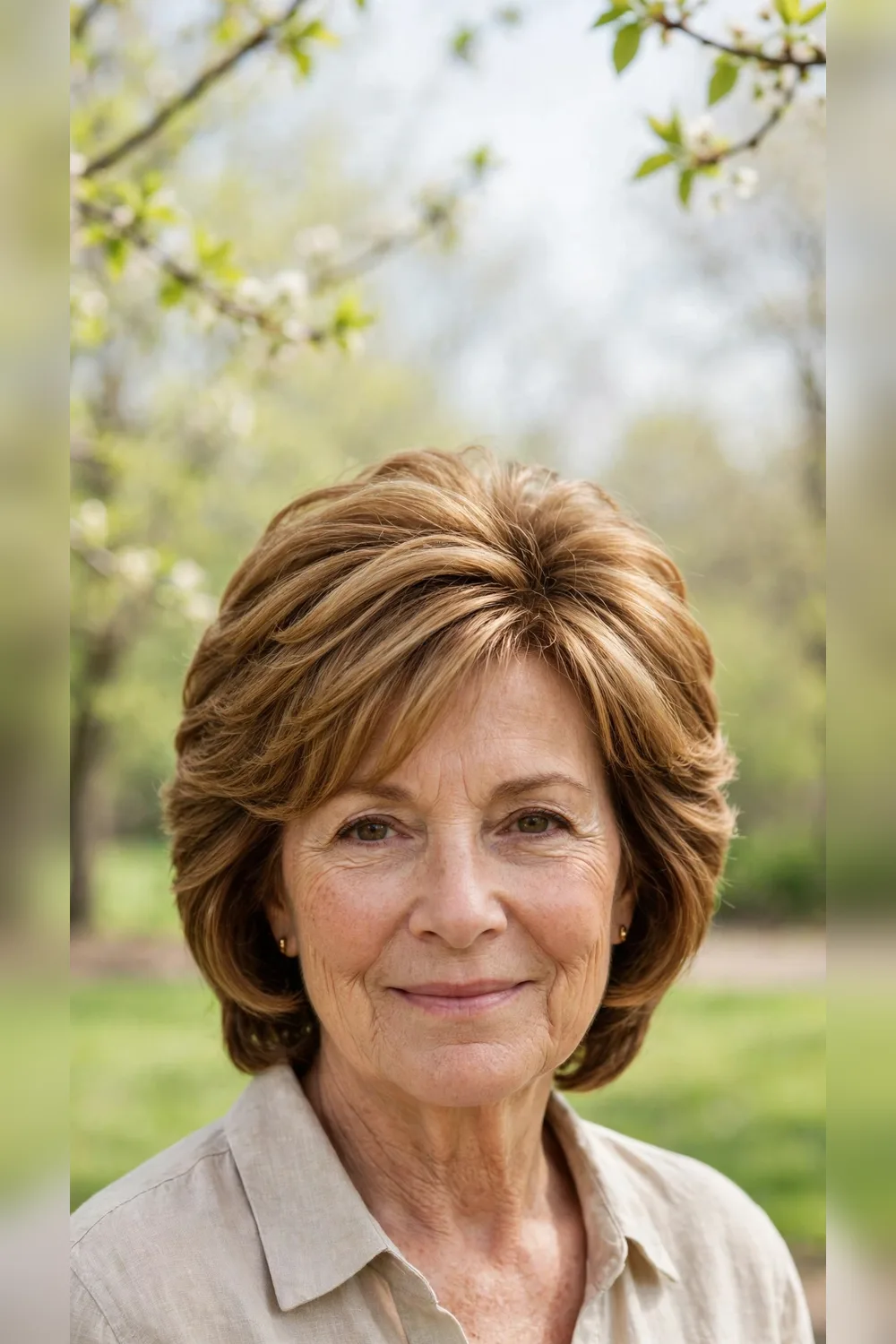 Spring Layered Haircuts With a Graduated Shape