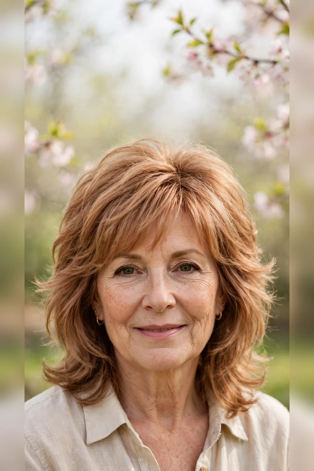 Spring Layered Haircuts With Warm Tones