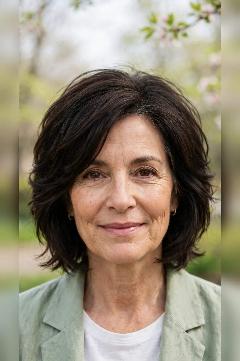 Spring Layered Haircuts With a Jaw-Length Shape