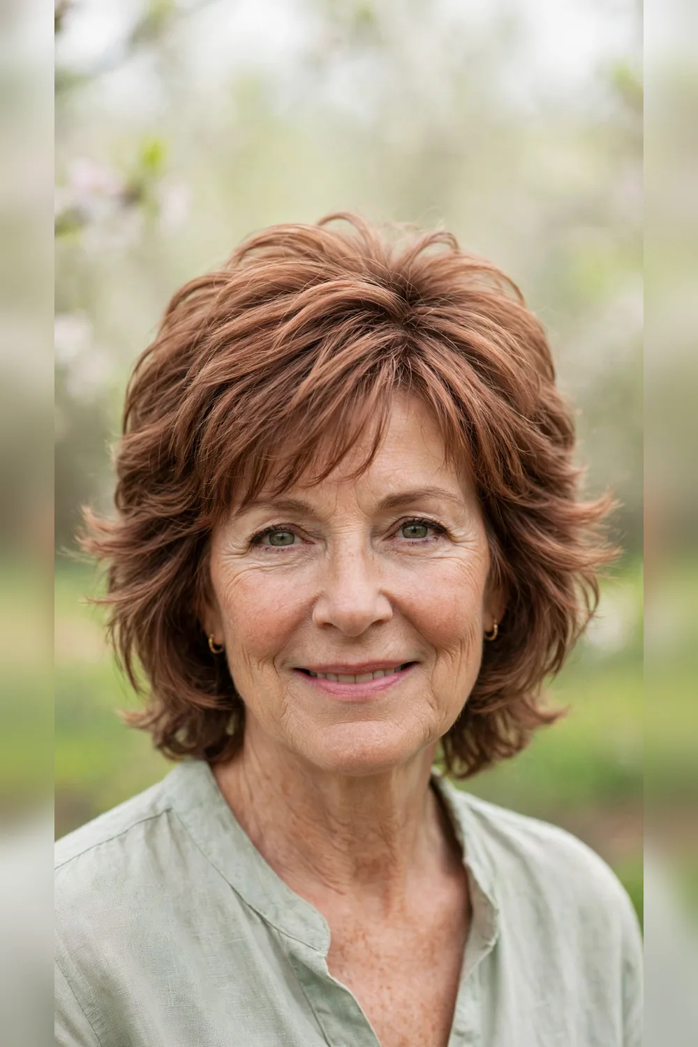 Spring Layered Haircuts With a Textured Crown
