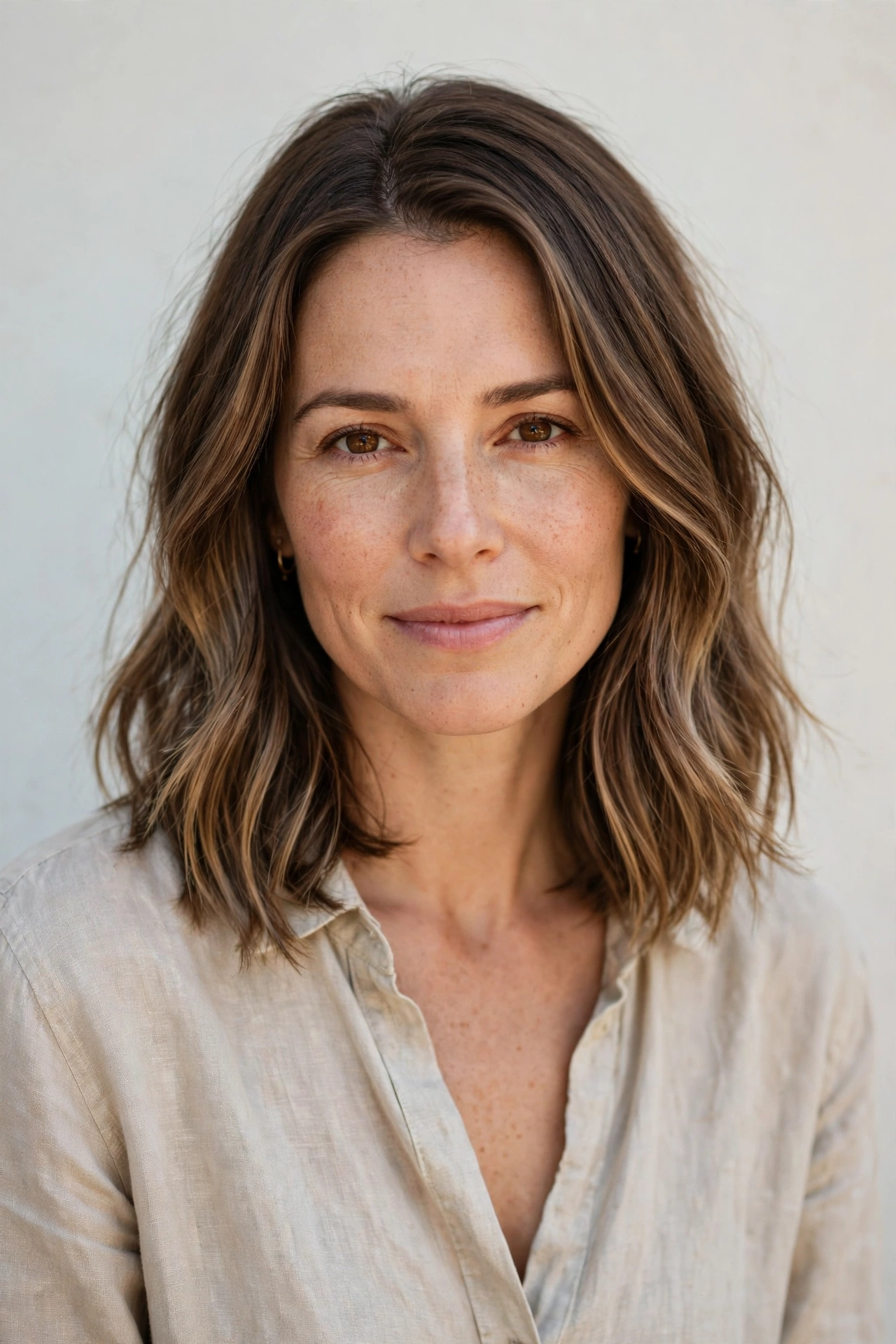 Chocolate Balayage Long Bob