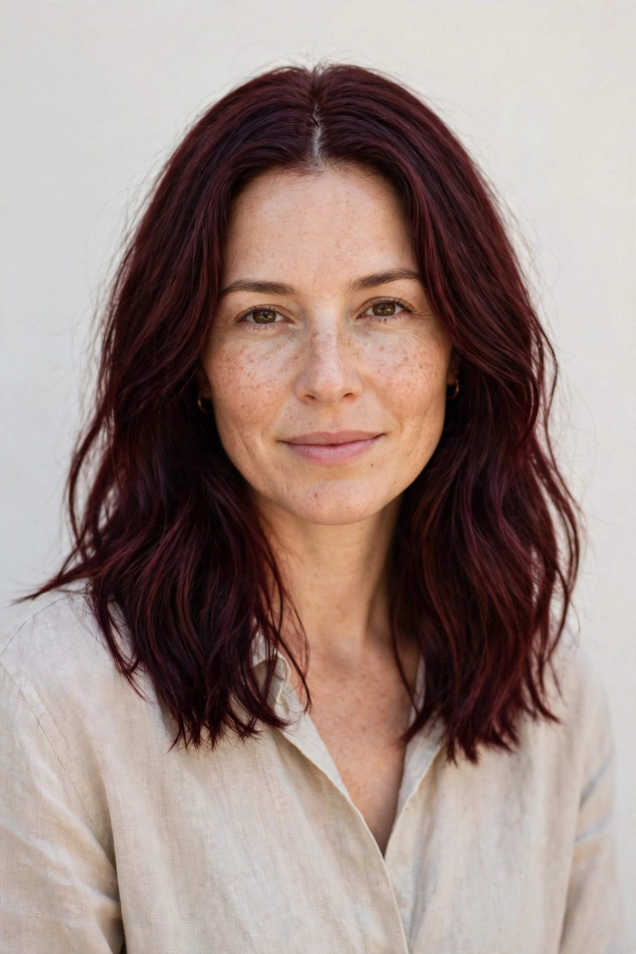 Deep Burgundy Rich Long Bob