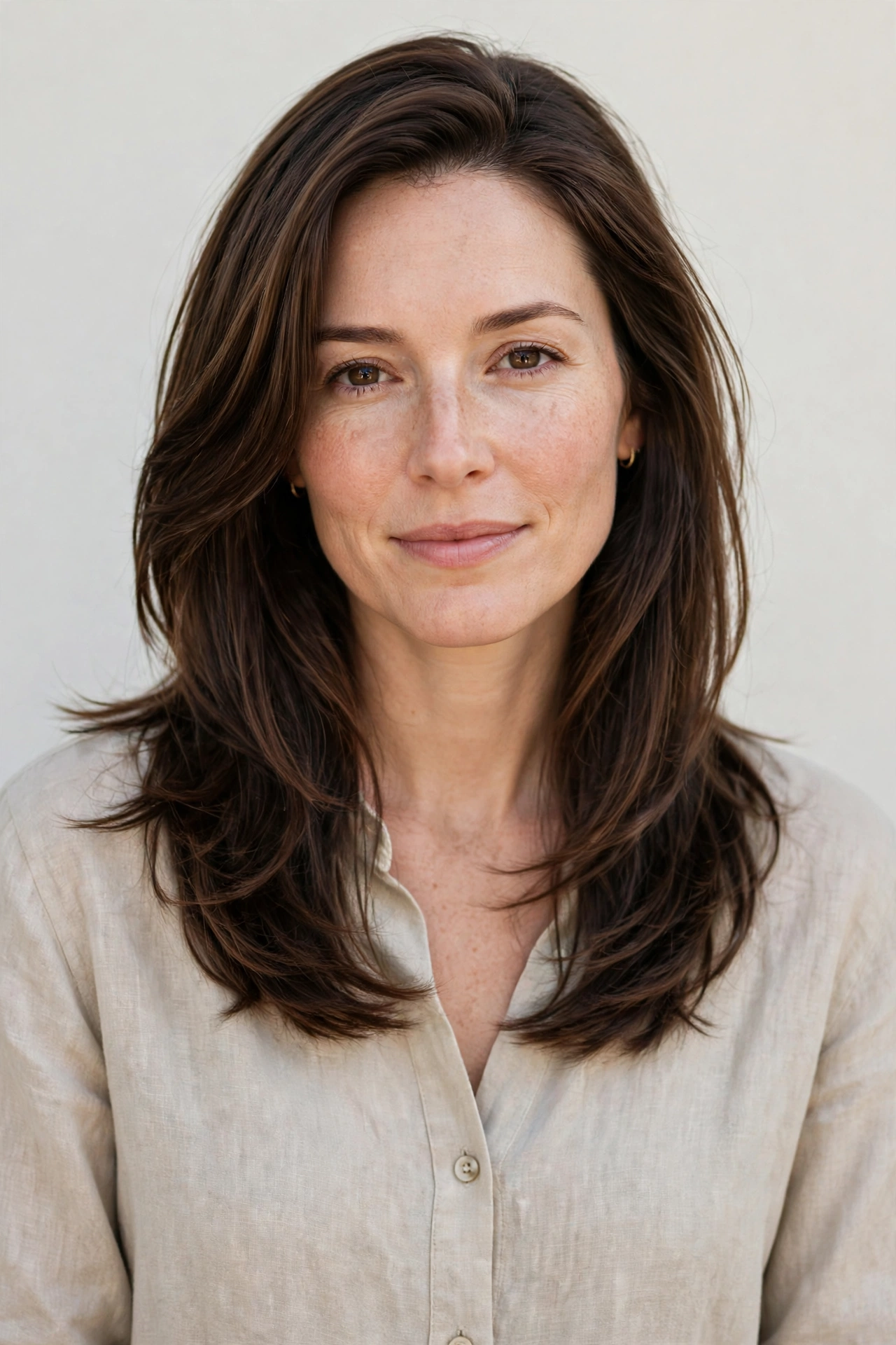 Espresso Sleek Layered Cut
