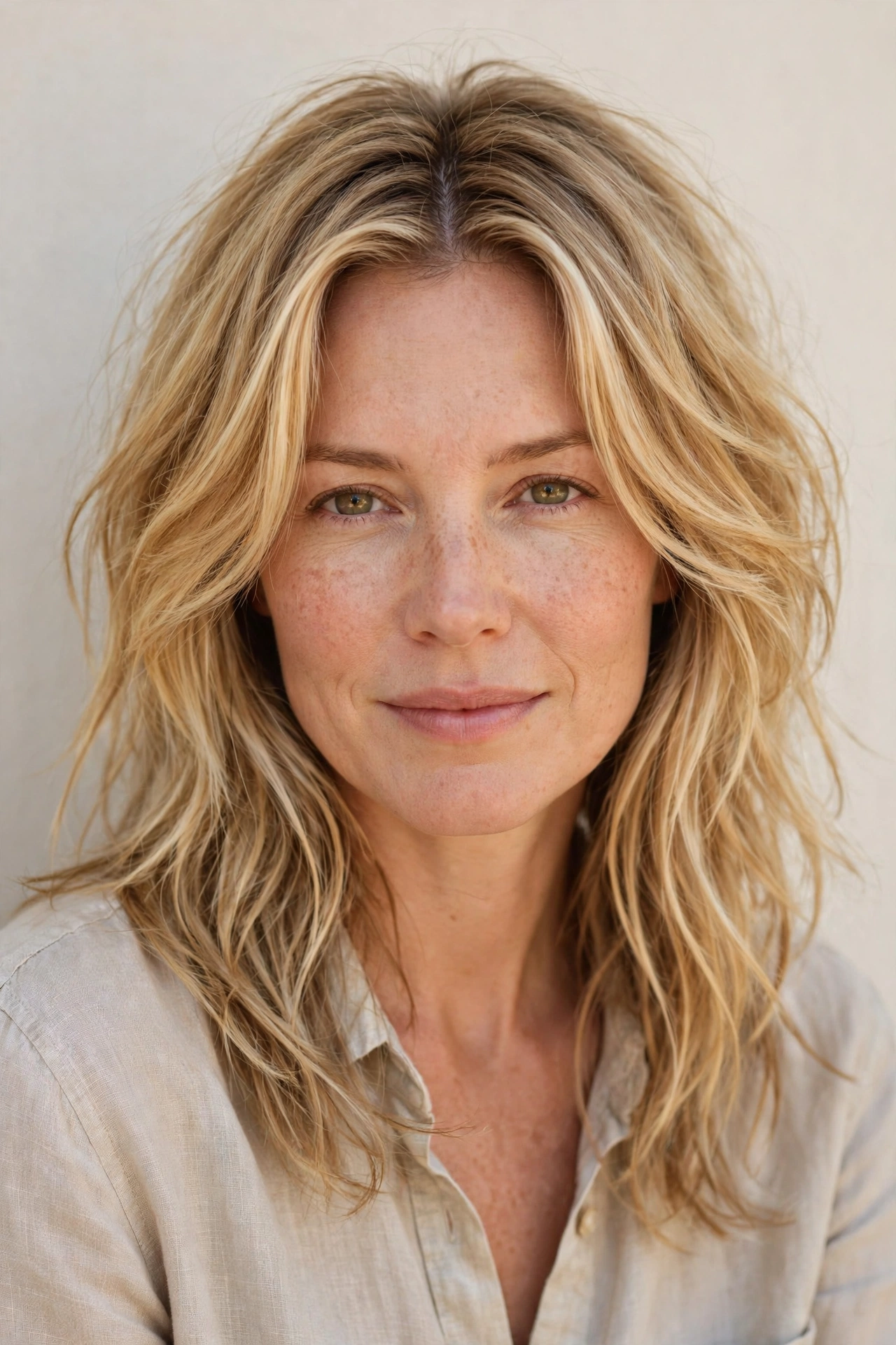 Golden Blonde Tousled Layers