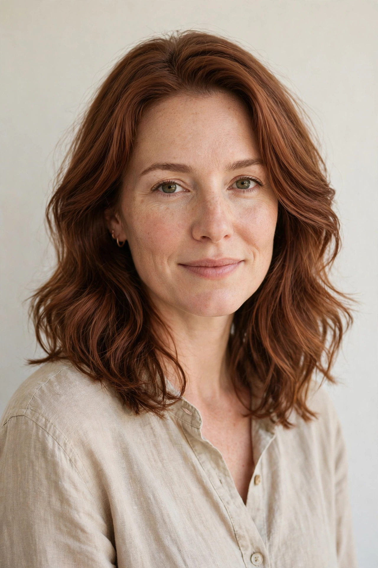Soft Auburn Layered Cut