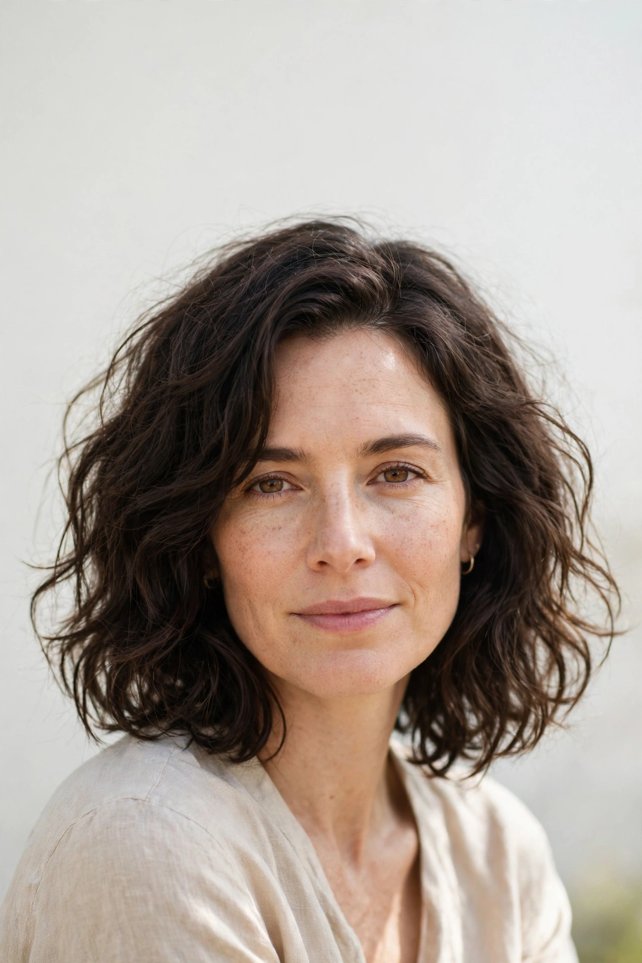 Dark Brown Shaggy Wash and Go Lob