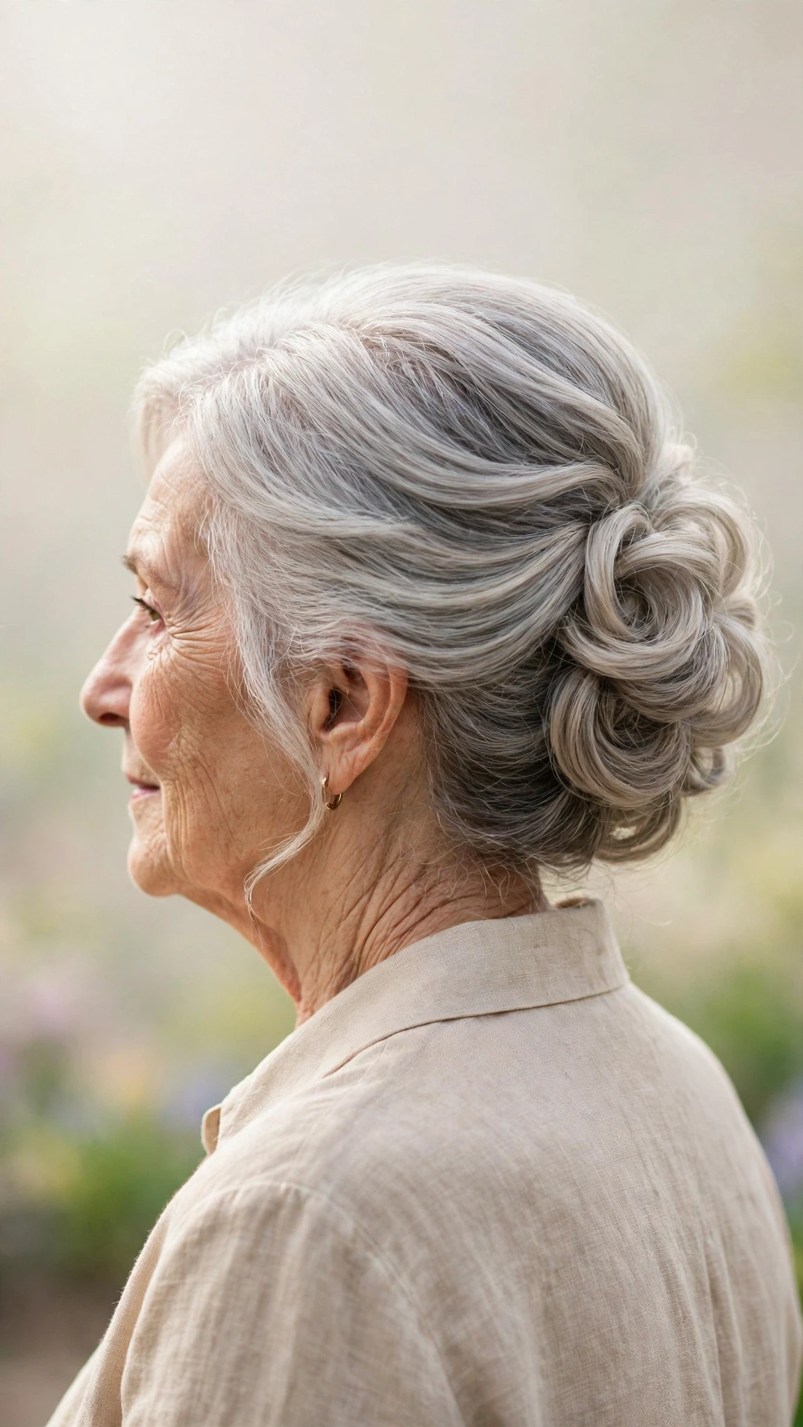 30 Spring updos for women over 70 with a soft bun and gentle volume That Are Chic, Fresh and Flattering 4 Spring Updos With A Soft Bun And Gentle Volume With Silky Smooth Strands, Graduated Layers And A Glossy Shine Finish