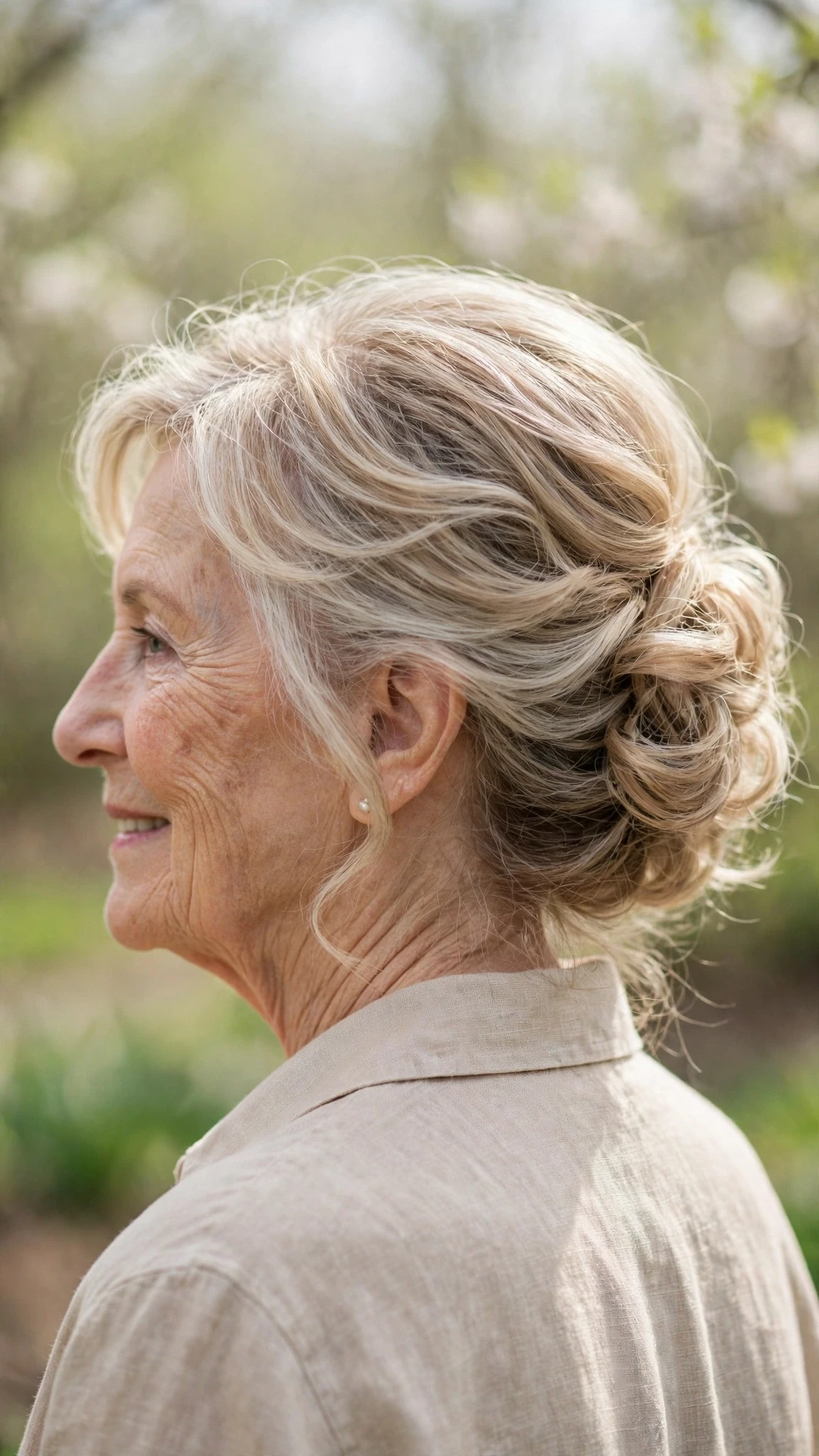 30 Spring updos for women over 70 with a soft bun and gentle volume That Are Chic, Fresh and Flattering 7 Spring Updos With A Soft Bun And Gentle Volume With Soft Bends And Flicked Ends, Subtle Internal Layers And Delicate Blonde Dimension