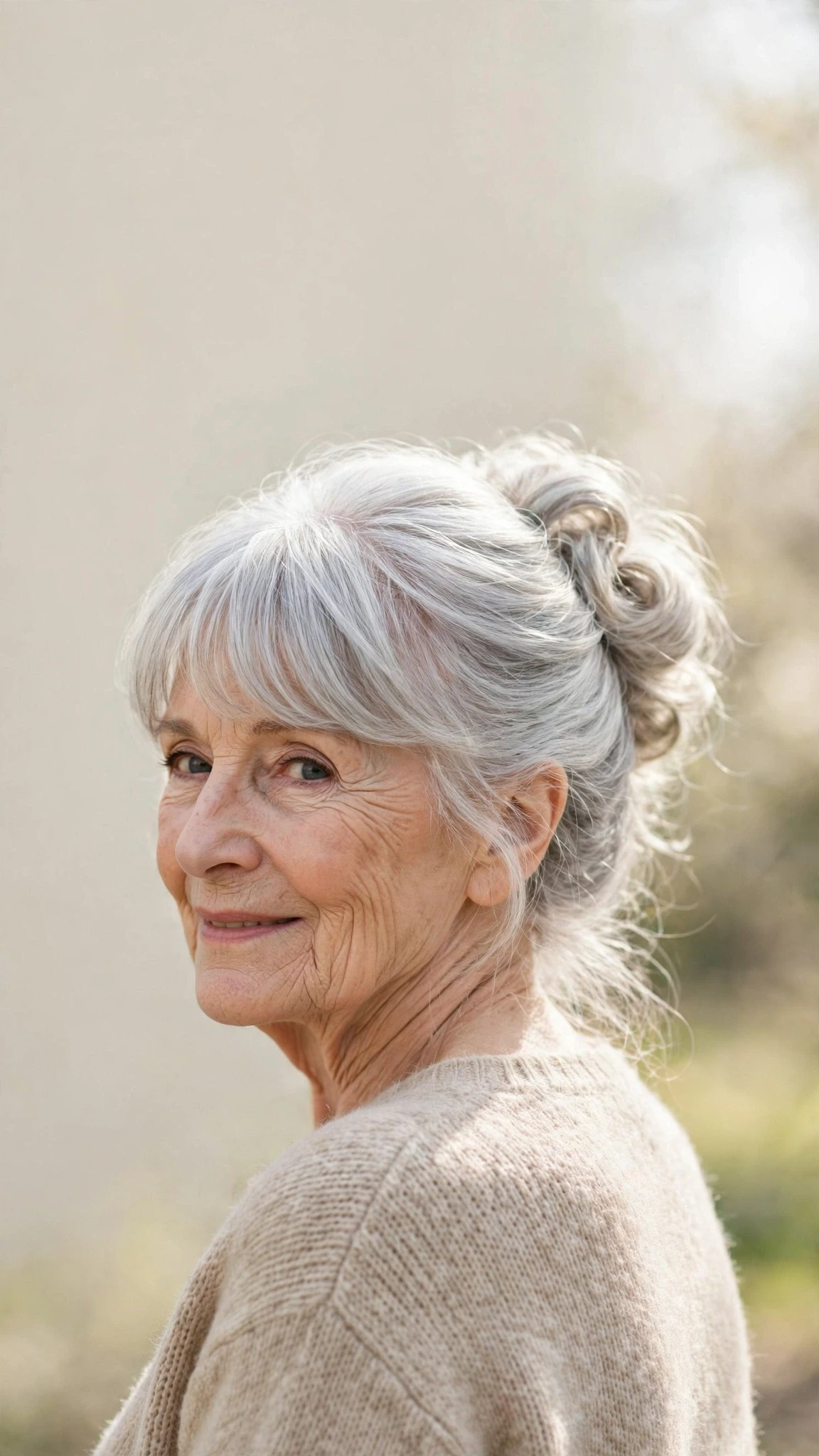 30 Spring updos for women over 70 with a soft bun and gentle volume That Are Chic, Fresh and Flattering 20 Spring Updos With A Soft Bun And Gentle Volume With Silky Smooth Strands, A Soft Side-Swept Fringe And A Fresh Salon Shine