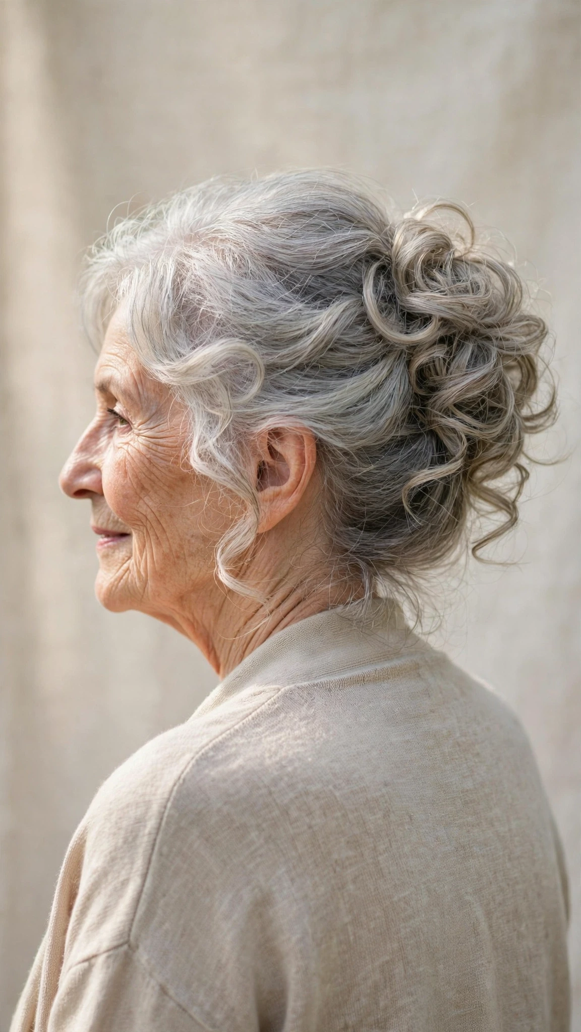 30 Spring updos for women over 70 with a soft bun and gentle volume That Are Chic, Fresh and Flattering 22 Spring Updos With A Soft Bun And Gentle Volume With Loose Romantic Curls, Feathered Ends And Cool Ash Softness