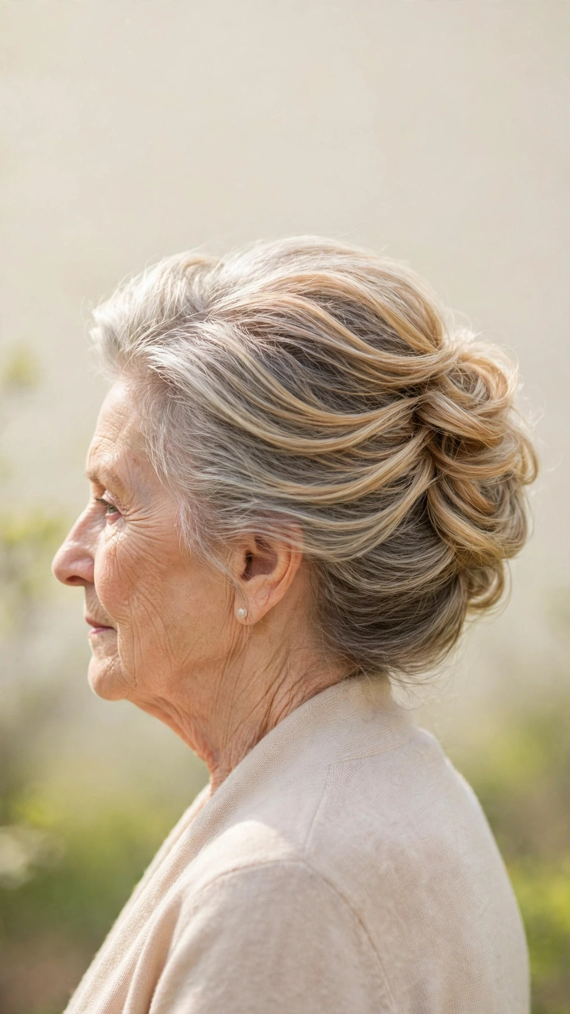 30 Spring updos for women over 70 with a soft bun and gentle volume That Are Chic, Fresh and Flattering 28 Spring Updos With A Soft Bun And Gentle Volume With Silky Smooth Strands, Graduated Layers And Soft Golden Pieces